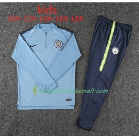 Manchester City Kinder Sweatshirts Anzüge Blau 2018-2019